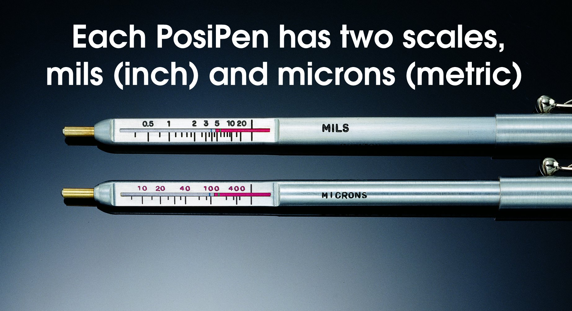 DeFelsko POSIPEN A Posipen A Coating Thickness Gauge/Pen, 0.2520 mils