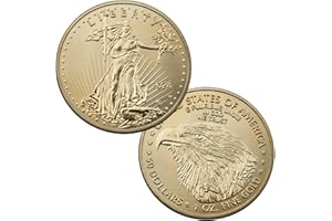 ARNUDOM 2024 The United States Statue of Liberty Coin Eagle Coin Gold Plated Coin 1oz Uncirculated Commemorative Coin