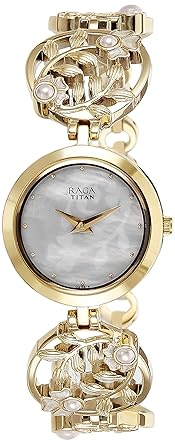 Raga Aurora Analog Off-White Dial Women's Watch-NJ2540YM05