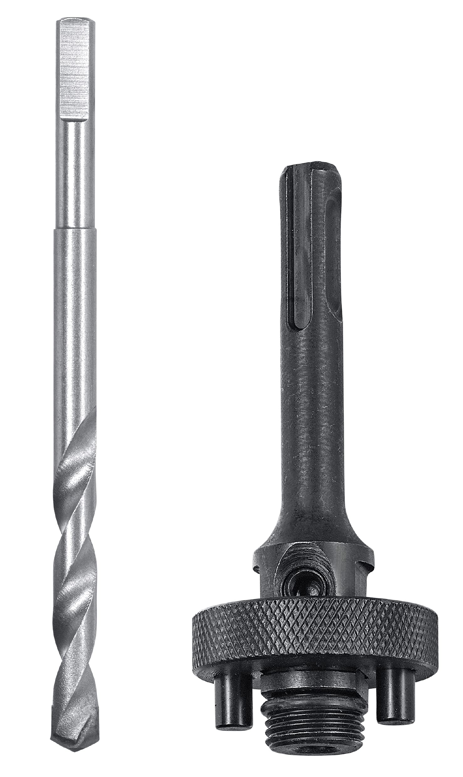 kwb SDS-Plus Shank for Easy-Cut Hole Saw 35-105 mm with 5/8 Inch -18 UNF Thread Including HSS Pilot Drill
