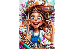 AIRDEA Diamond Art Painting Kits for Adults,Diamond Painting 30x40 cm,5D Gem Art Kits for Beginner,Peinture Diamant Set (brow