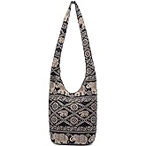 Women Shoulder Handbags Fashion canvas Hippie Crossbody Bags Bohemian Animal Prints Hobo Bags