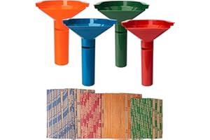 USEAMIE Coin Storage Sorter Tubes 4 Color, Coded Coin Counters Tubes for Quarters, Dimes, Nickels, Pennies, with Assorted Coin Wrappers