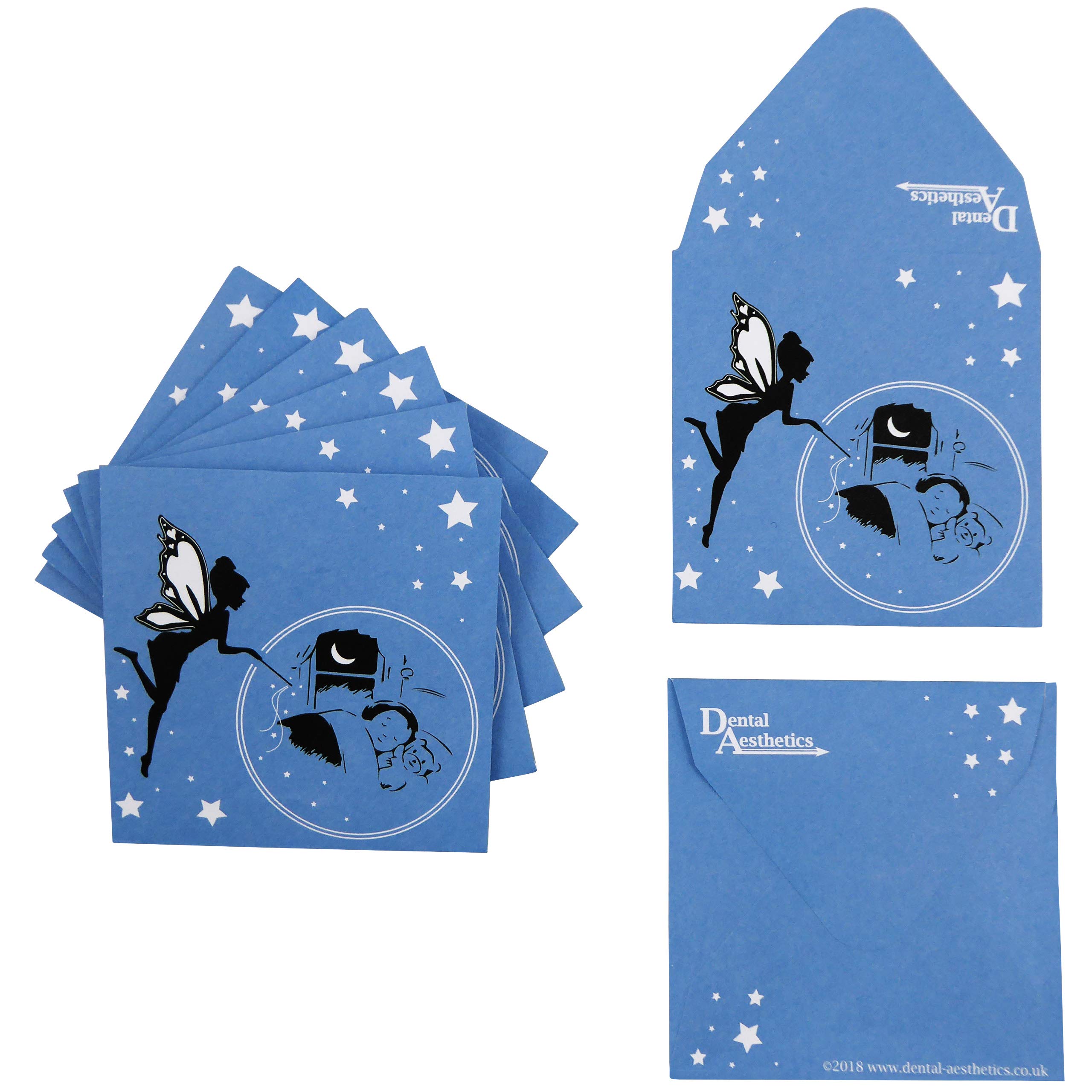 Tooth Fairy Envelopes (School Bulk Pack of 40) (Blue)