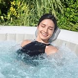 Bestway SaluSpa Padded Pillow Spa Accessory 2 Pack Grey Ergonomic Neck Support view 6