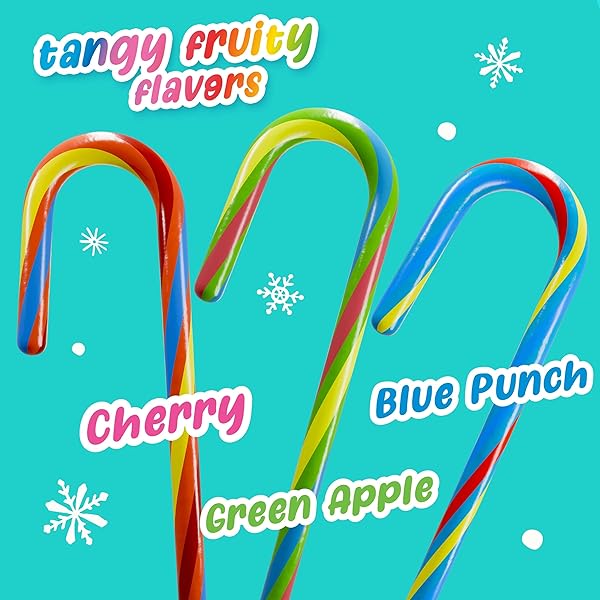 SWEETARTS HOLIDAY CANDY CANES, 12CT BOX – INDIVIDUALLY WRAPPED HOLIDAY CLASSIC, PERFECT FOR STOCKING STUFFERS, HOLIDAY GIFTING AND DECORATING