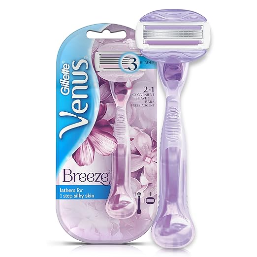 Gillette Venus Breeze Razor for Women, 1 Piece Amazon.in Health