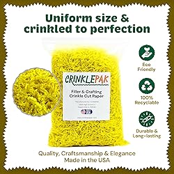 Crinklepak 1LB USA Made Yellow Crinkle Paper Filler