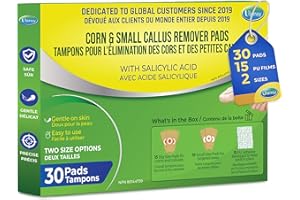 Corn Removers for Feet and Toes: 30 Corn Small Callus Bandage Pads for Adults Seniors Teens Athletes Runners Hikers Workers M