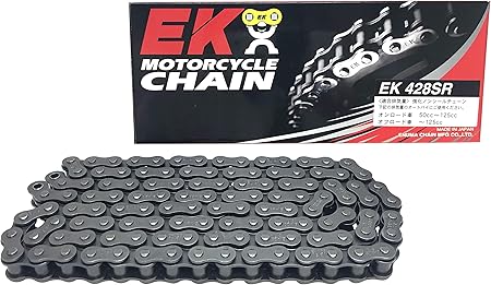 Amazon Ek イーケー 強化ノンシールチェーン 428sr スチール 130l クリップジョイント 車 バイク 車 バイク