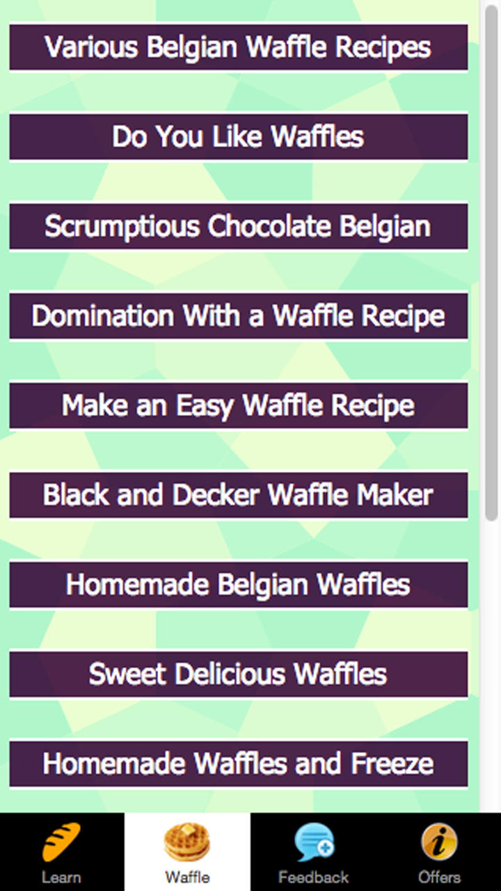 Waffle Recipes - Scrumptious Chocolate Belgian