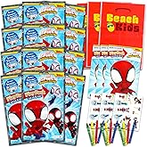 Marvel Spider Girl Gwen Stacy - Juego De Mini Recuerdos De Fiesta Para Niños, Paquete Con 24 Paquetes De Juego De Ghost-Spider Gwen Con Páginas Para Colorear, Calcomanías, Más (suministros De