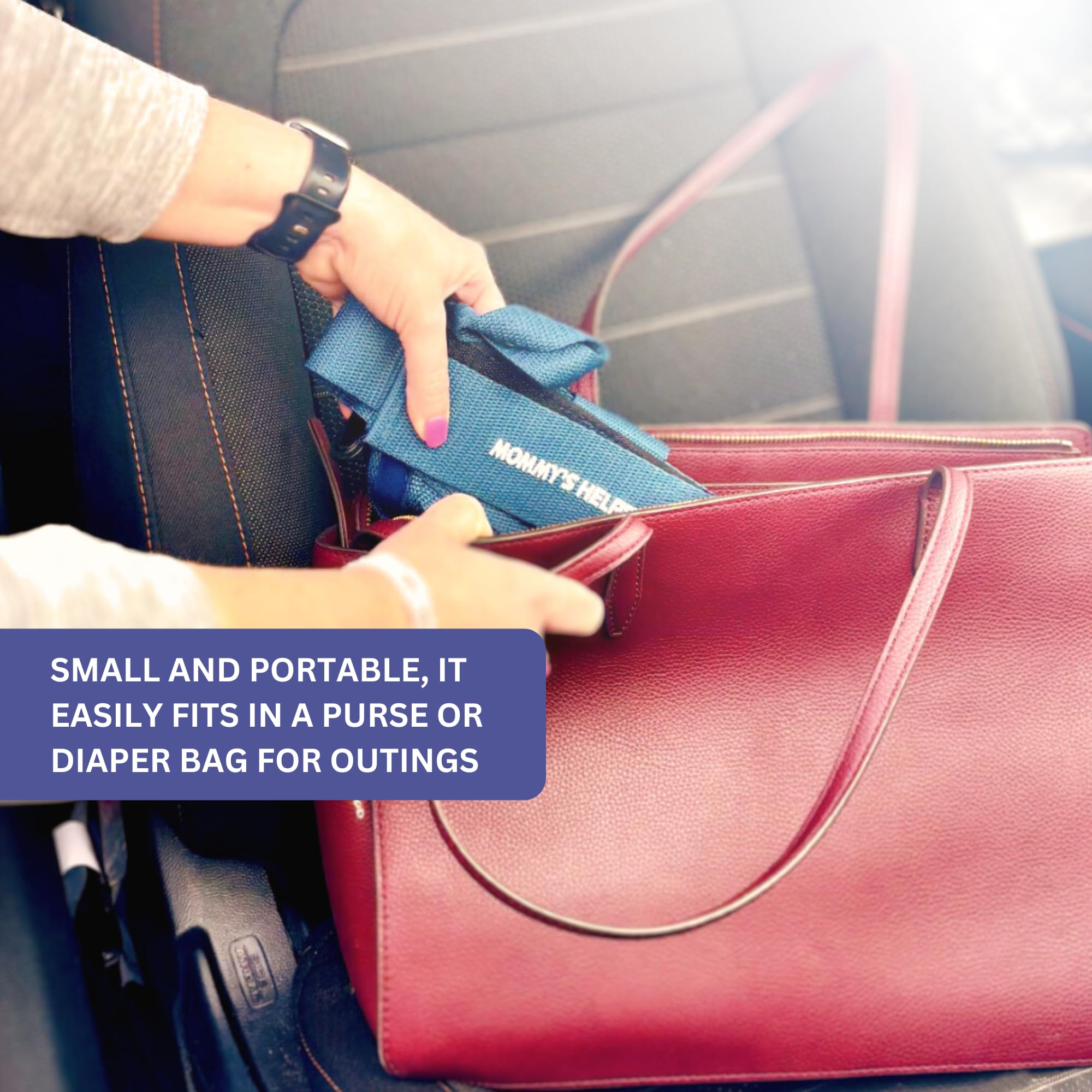 Toddler Leash & Harness for Child Safety - Keep Kids & Babies Close - Padded Shoulder Straps for Children's Comfort - Fits Toddlers w/ Chest Size 14-25.5 Inches - Kid Keeper by Mommy's Helper (Blue)