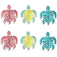 6PCS Embroidered Iron On Patch, Sea Turtle Iron On Patches Iron Sew On Patches Embroidered Patches Pack Decorations for Clothing Jeans Backpacks (Sea Turtle)