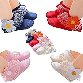 BEHELE Baby Girl Lace Socks - Princess & Dress Socks for Newborn & Toddlers Gift Set