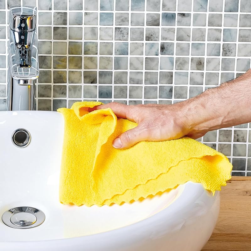 Paños de microfibra para limpieza | 8 bayetas Microfibre Collection | Para usar como trapos del polvo y paños de cocina | 30 x 30 cm | Colores surtidos | 8 unidades
