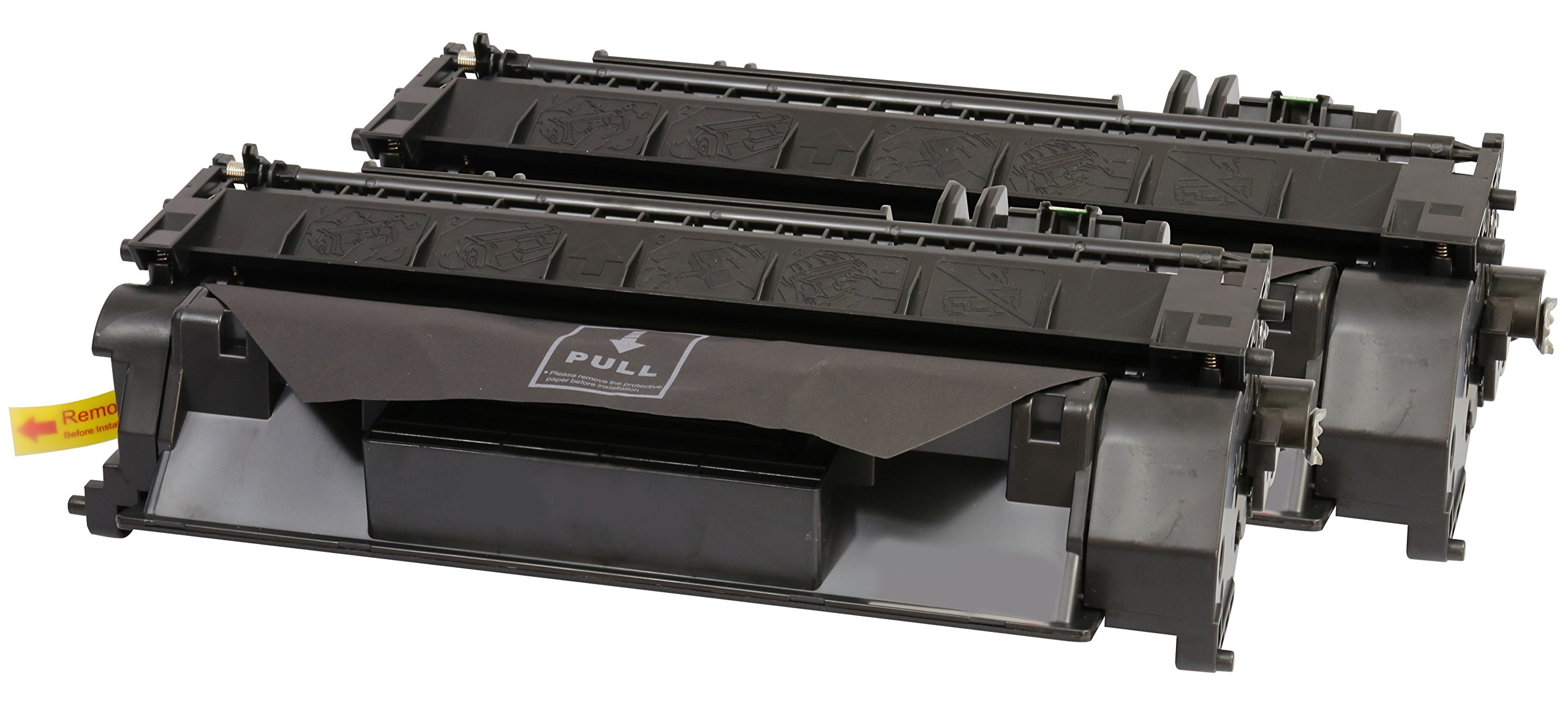 TONER EXPERTE® Pack of 2 Compatible CE505A Toner Cartridges Replacement for LaserJet P2035 P2050 P2053 P2055 P2055d P2055dn P2055x i-SENSYS LBP6300dn LBP6650dn LBP6680x MF6140dn (2300 Pages)