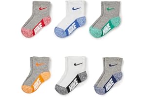 Nike Kids' 6-Pack Multi Logo Baby/Toddler Socks
