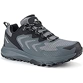 OUTJET Men's Waterproof Hiking Shoes Lightweight Breathable Anti Slip Outdoor Trails Shoes