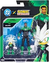 Sonic the Hedgehog DC X Sonic Silver as Green Lantern 6cm 13cm Pack view 3