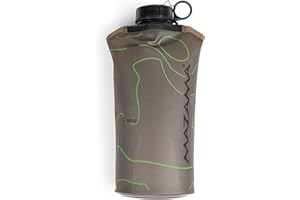 Mazama AMORA, Collapsible Outdoor Water Storage Bottles for Camping, Hiking, and Exploring. BPA & PVC-Free Hydration Bag/Canteen (1L)