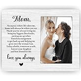 CAIFZ Mother of the Bride Wedding Picture Frame, Wedding Day Gifts for Mom Daughter, Today a Bride, Tomorrow a Wife, Forever Your Daughter Wooden Frame, 4x6 Inch Photo