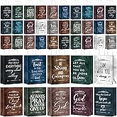 Skyygemm 60 Pcs Christian Gift Bags Bulk Religious Bible Verse Treat Bags with Handles Inspirational Scripture Church Gifts for Women Men Christian Valentine's Day Easter Church Party Favors