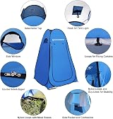 SONGMICS Portable Pop Up Tent Dressing Room Privacy Shelter Blue GPT01BU view 8