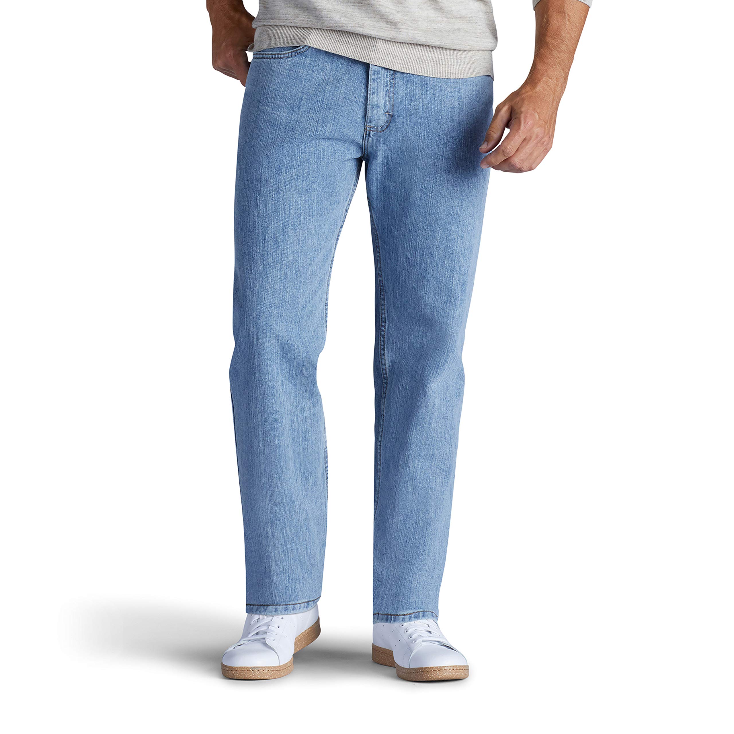 Lee Men's Relaxed Fit Straight Leg Jean, Worn
