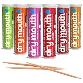 XERO PICKS&reg; Dry Mouth Toothpicks &ndash; Xylitol Infused Flavored Toothpicks for Fresh Breath &amp; Saliva Support &ndash; Long Lasting Oral Hydration &ndash; Variety 6 Pack (Cinnamon Mint, Churro, Caramel Apple &amp; More)