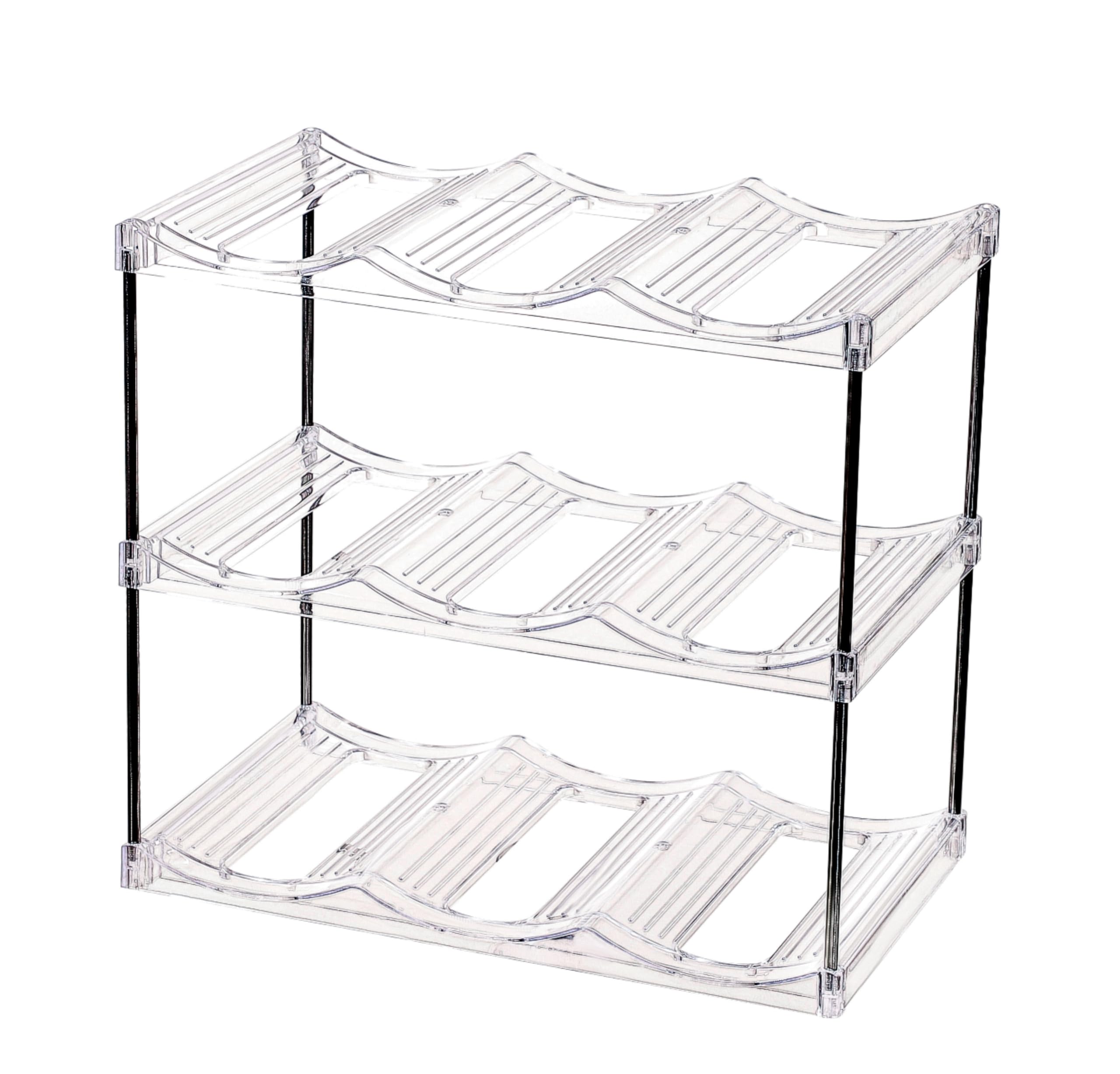 IEEK 3 Tier Stackable Wine and Water Bottle Holder