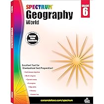 Spectrum Grade 6 Geography Workbook, 6th Grade Workbook