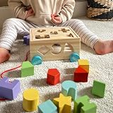 Jaques of London Wooden Shape Sorter for Toddlers Montessori Toy view 3