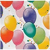 Balloon Birthday Party Luncheon Napkins - 16 Pieces