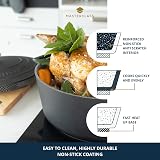 MasterClass Cast Aluminium Oval Casserole Dish 30cm 6L Gift Boxed Black view 7