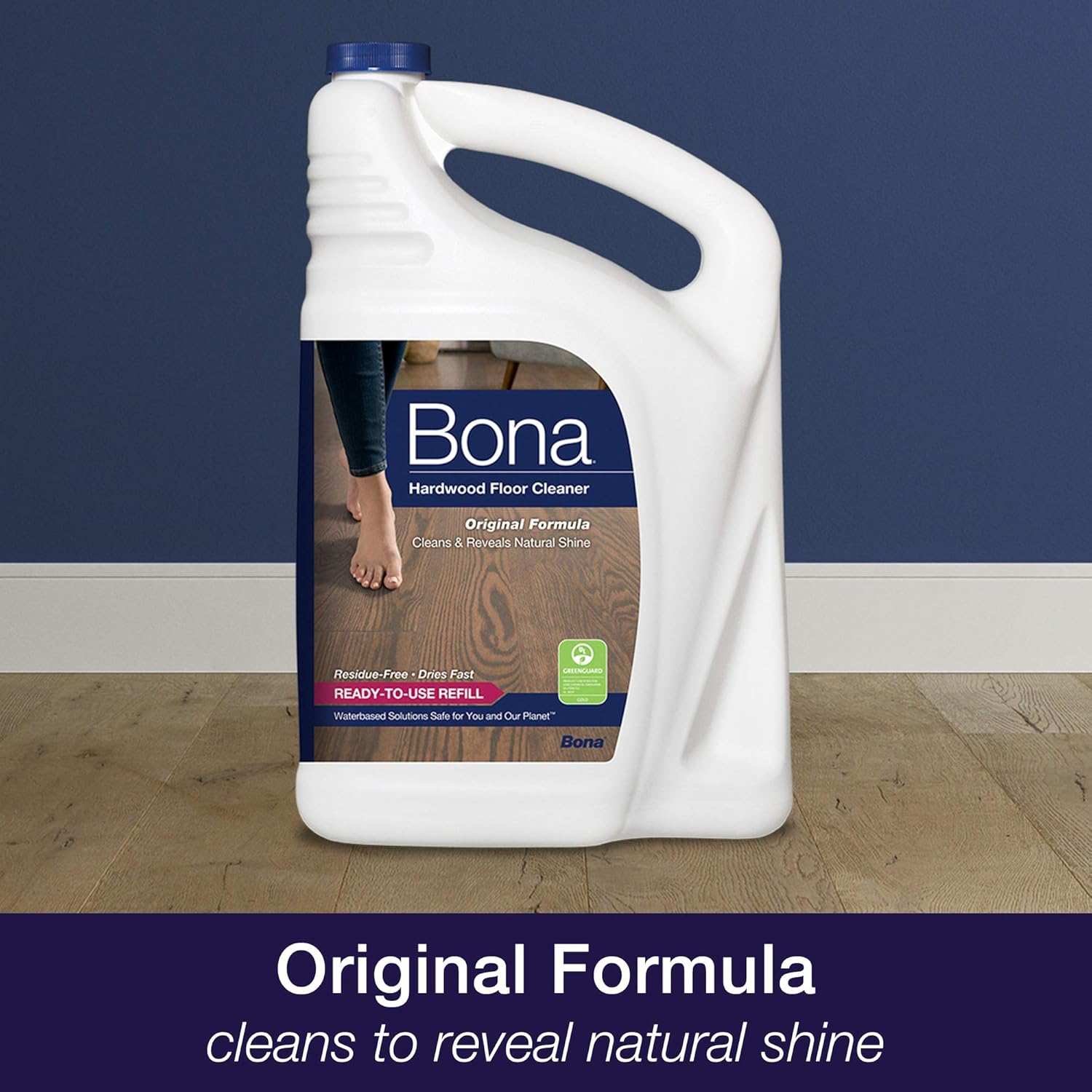 Bona Hardwood Floor Cleaner Refill, 128 Fl Oz (Pack of 1), Clear: Health & Personal Care
