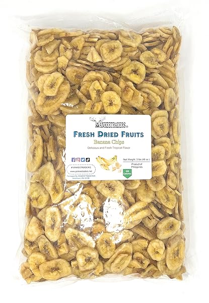 YANKEE TRADERS DRIED CHIPS, BANANA, 3 POUND