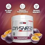 EHP Labs OxyShred Thermogenic Pre Workout Powder Passionfruit 60 Servings view 4