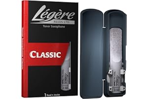 LEGERE Légère Reeds - Tenor Saxophone Reed, Classic, Strength 2.50 (TS2.50) - Easy-playing, Durable, Synthetic Student Saxophone Reed