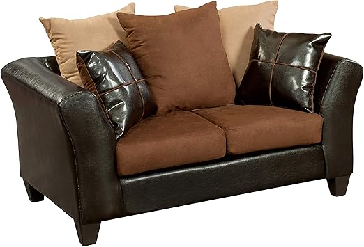 Amazon Com Flash Furniture Riverstone Sierra Chocolate Microfiber