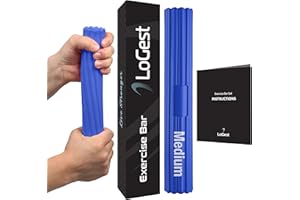 Logest Twist Hand Exerciser Bars for Physical Therapy - Relieves Tendonitis Pain & Improve Grip Strength - Tennis Elbow, Golfer's Elbow, Tendonitis, Wrist, Forearms Pain Relief Hand Therapy Bar