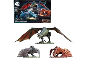 4D Build, House of the Dragon Dragon 3-Pack 3D Model Kit, Game of Thrones Collectibles & Desk Décor, Adult Puzzle, Building Toys, 3D Puzzles for Adults & Teens, 350 Pieces, for Ages 12 & Up