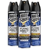 Hot Shot Flying Insect Killer, 15 Ounces, Aerosol Kills Houseflies, Mosquitoes and Flying Insects Indoors and Outdoors, Clean Fresh Scent, 3 Pack, 3.94 Pounds