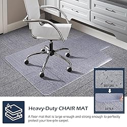 SALLOUS Chair Mat for Carpet, 36" x 48" Office
