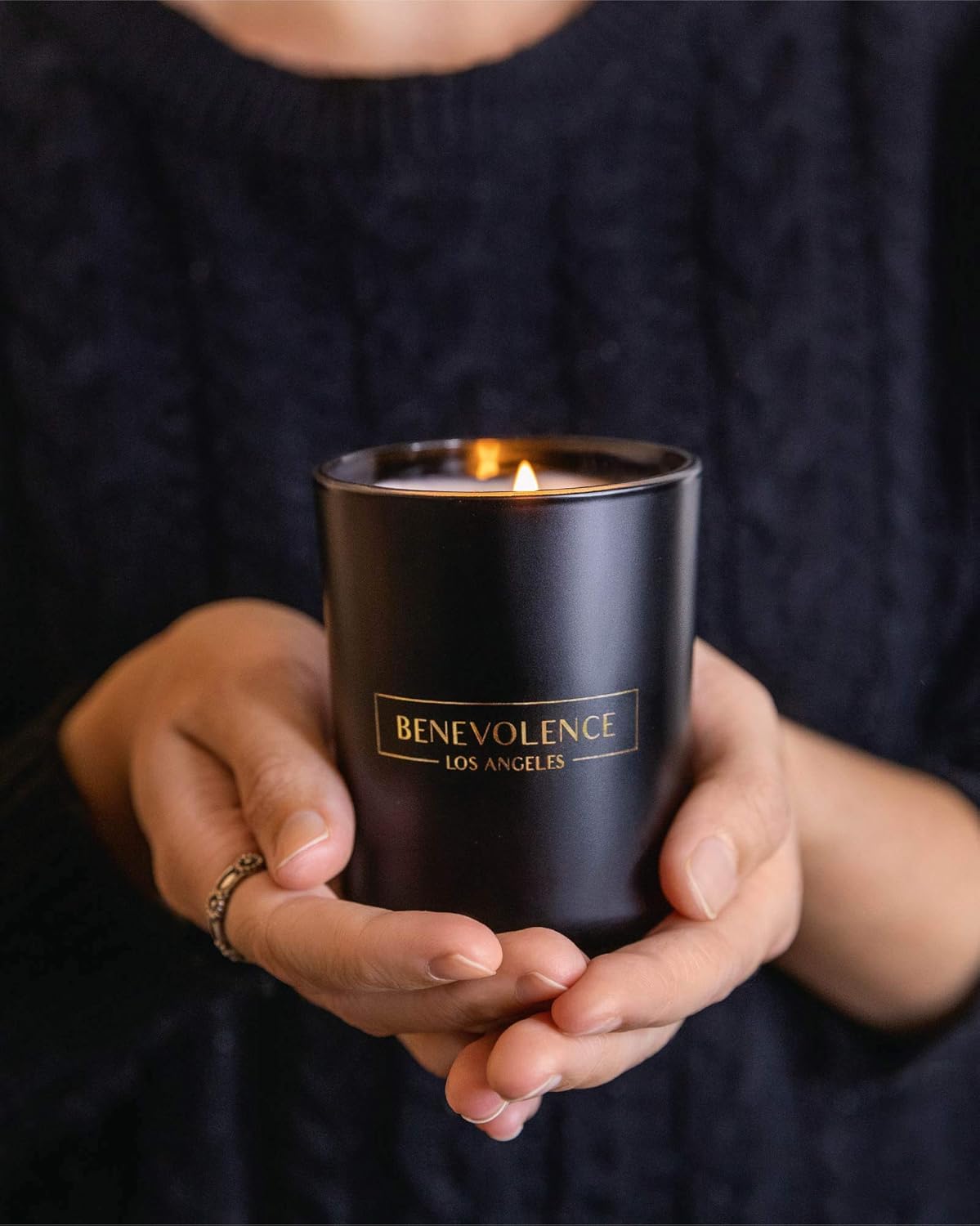 Premium Bergamot & Jasmine Candle | Highly Scented Candles for Home | 6 oz 35 Hour Burn, Spring Candles, All Natural Soy Candles | Aromatherapy Bergamot Candles with Matte Black Glass Gift Box: Home & Kitchen