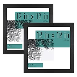 MCS Studio Gallery Frame, Black Woodgrain, 12 x 12