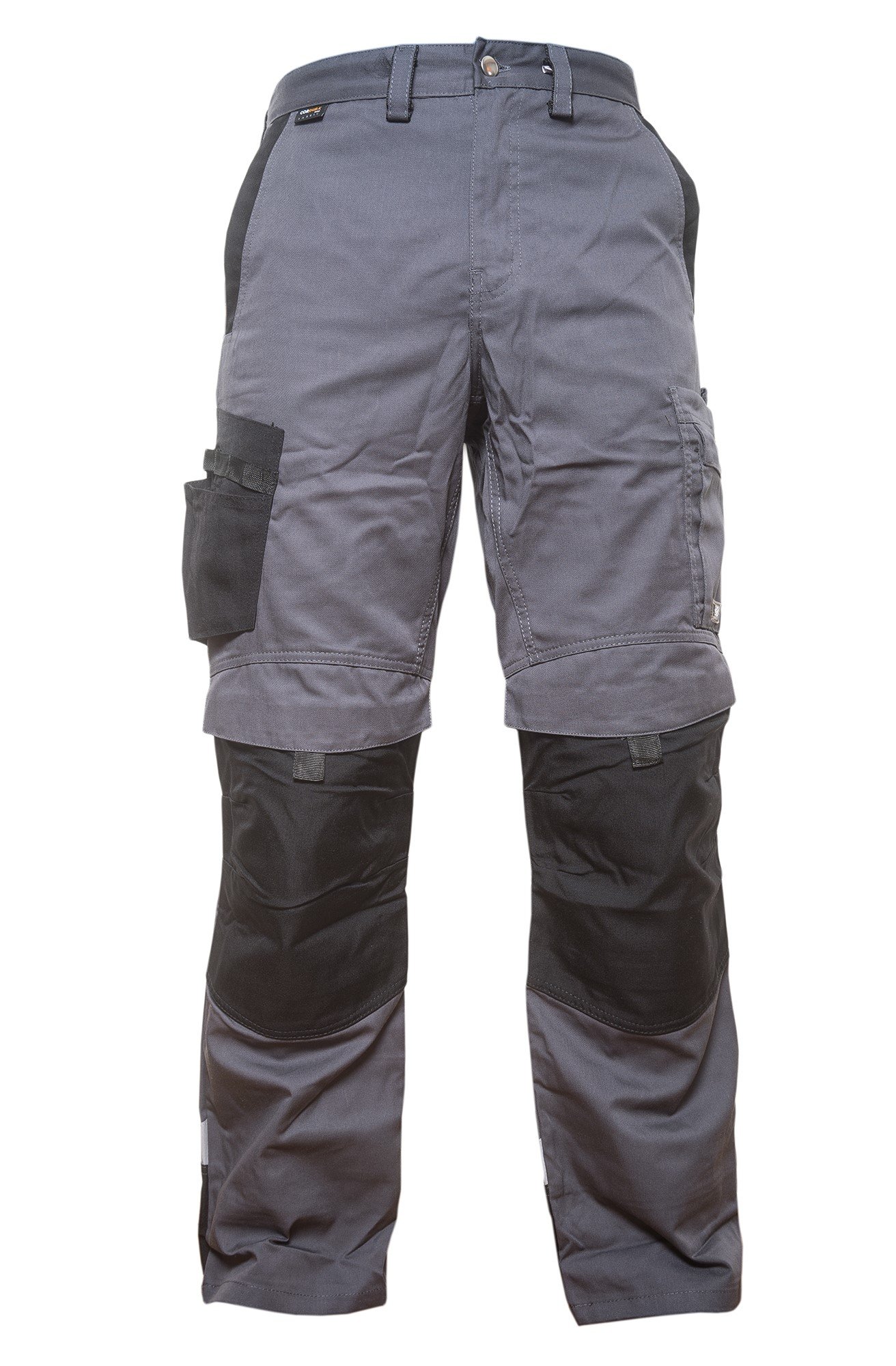 Jah 1110 Cargo Trousers Pack of 5 Polyester/Cotton Cordura Grey/Black Size 52