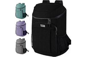 BAGLHER Lightweight Insulated Cooler Backpack - 30 Cans, Leak-Proof for Lunch, Picnic, Hiking, Camping Trips