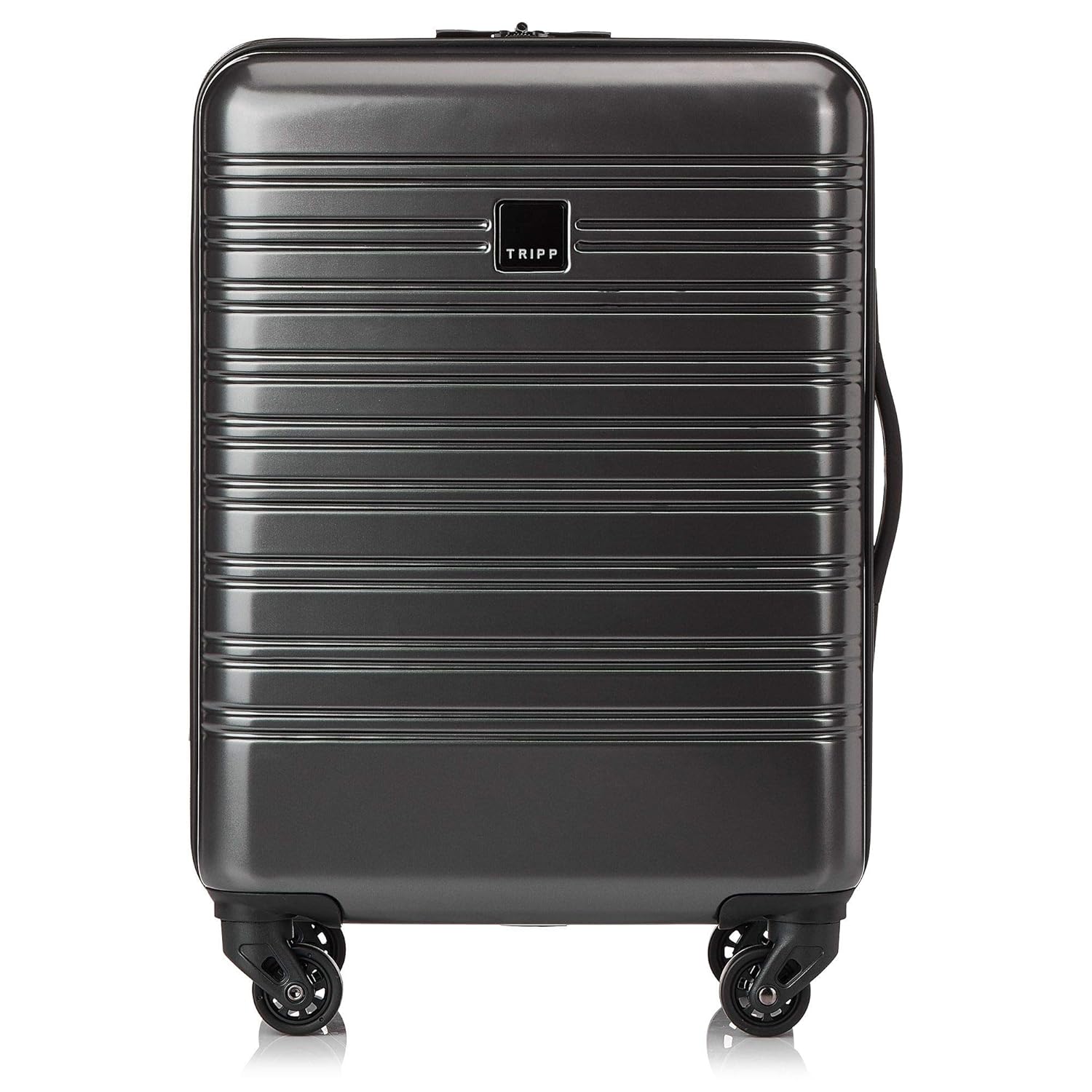 black 4 wheel suitcase