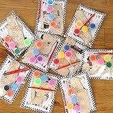 LARDUX Race Car Party Favors, 24PCS DIY Wooden Arts & Crafts Painting Kit for Kids, Glow in The Dark Party Favors Family Crafts Birthday Party Christmas Gifts Toys for Boys Girls